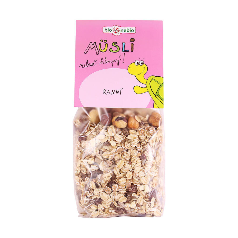 Müsli Nebuď hlúpy! Ranná s orieškami 350 g BIO   BIO NEBIO