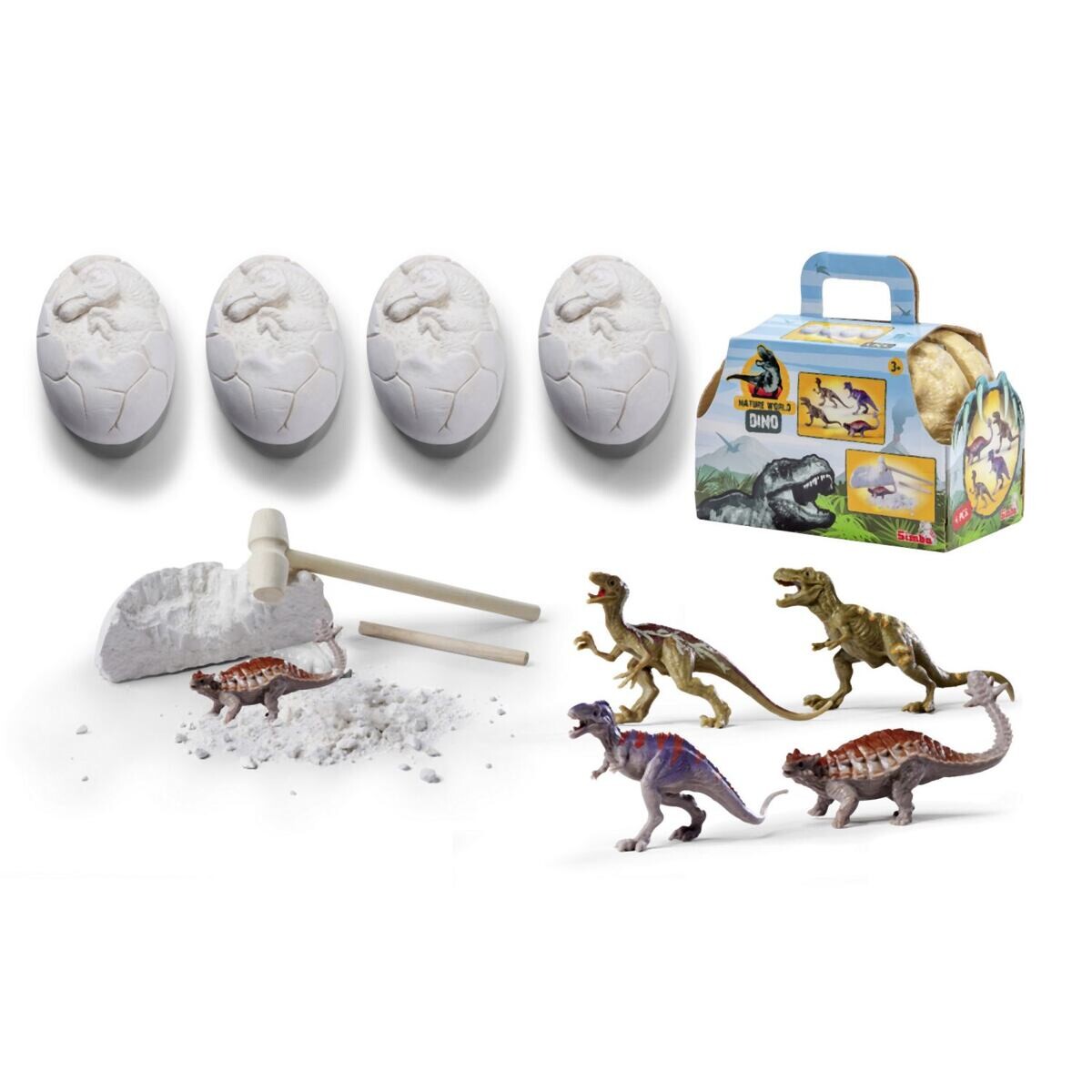 Simba Sada na vykopanie dinosaura vajcia 4 ks