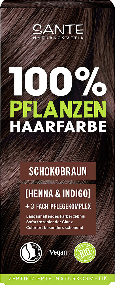 Sante Prírodná farba na vlasy SANTE 100g, 02 Chocolate Brown 100g