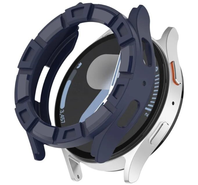 Silikónový rámček pre Samsung Galaxy Watch 7, 44 mm - Modrý