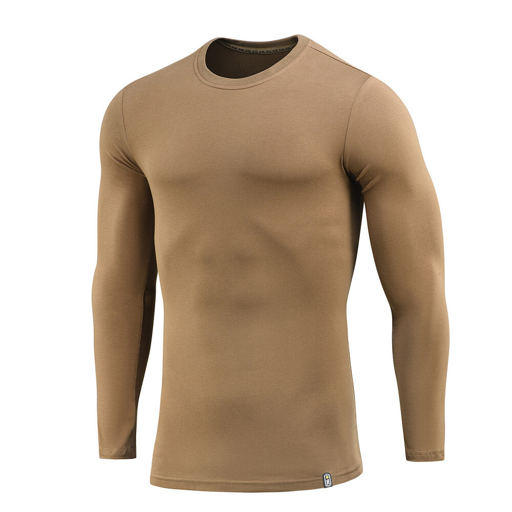 Tričko s dlhým rukávom M-Tac Tee 93/7 Long - coyote, XS
