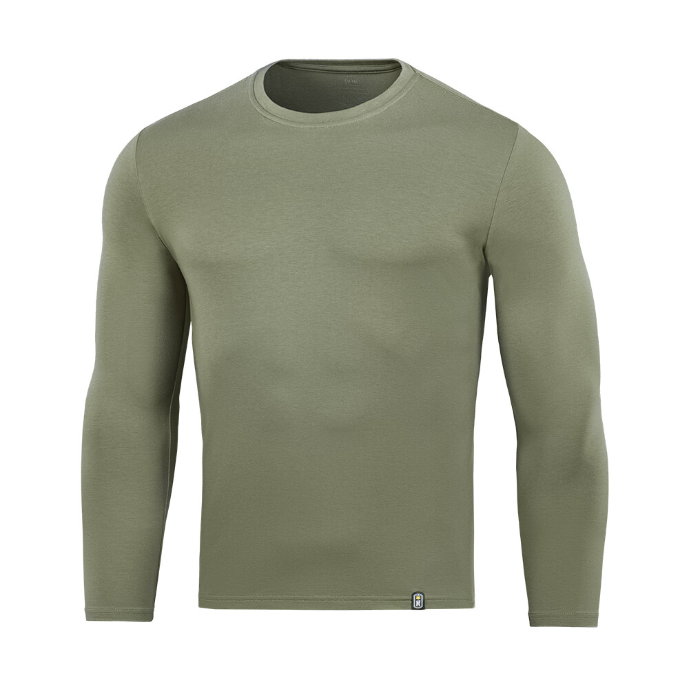 Tričko s dlhým rukávom M-Tac Tee 93/7 Long - svetlo olivové, XS