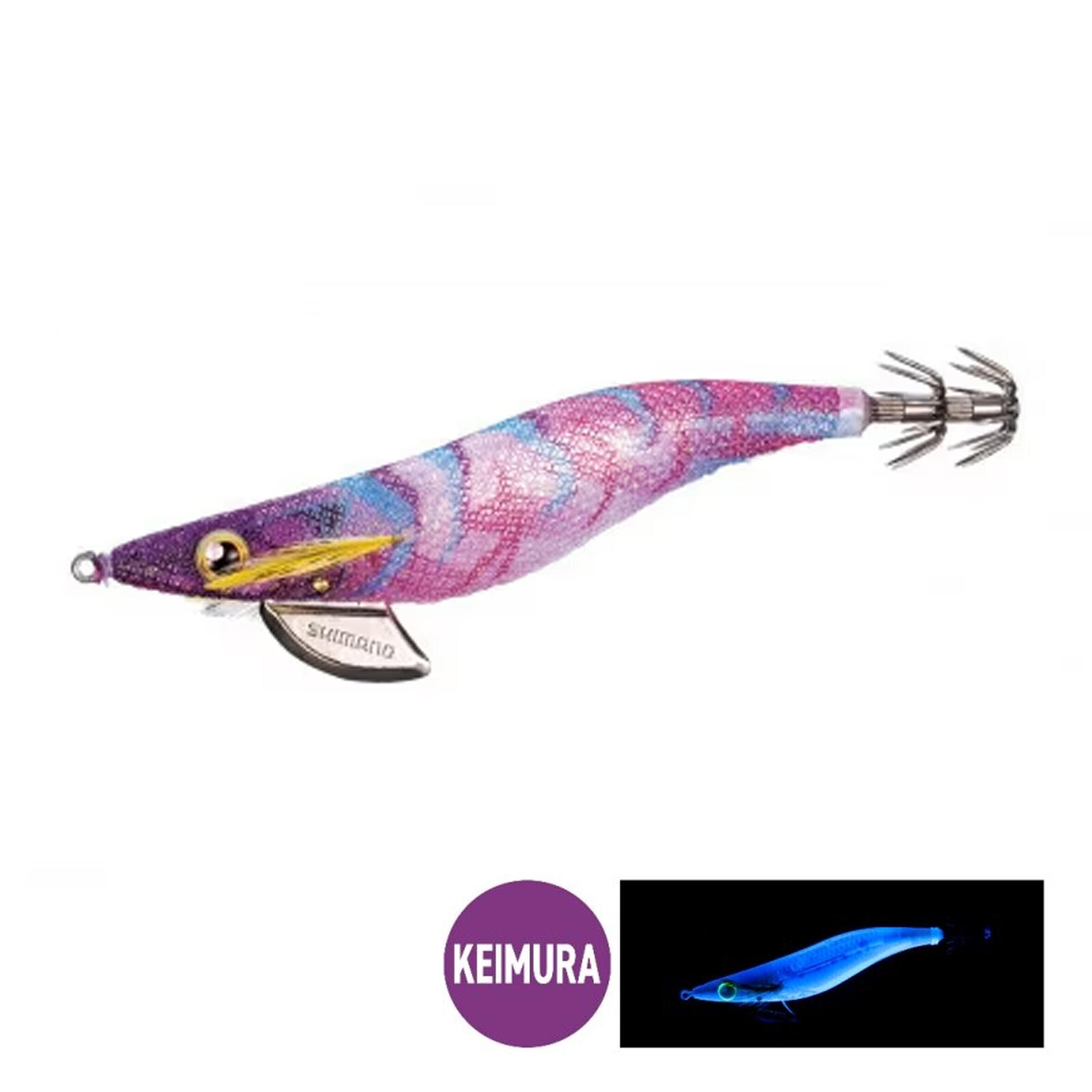 Nástraha Turlutte na sépie a kalmáre Sephia Clinch Flash Boost 3.5 Purple K