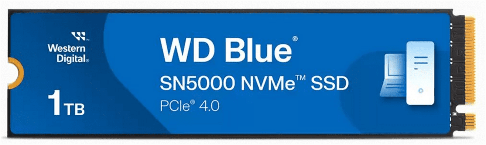 WD Blue SN5000 SSD 1TB M.2 NVMe Gen4 51504900 MBps WDS100T4B0E