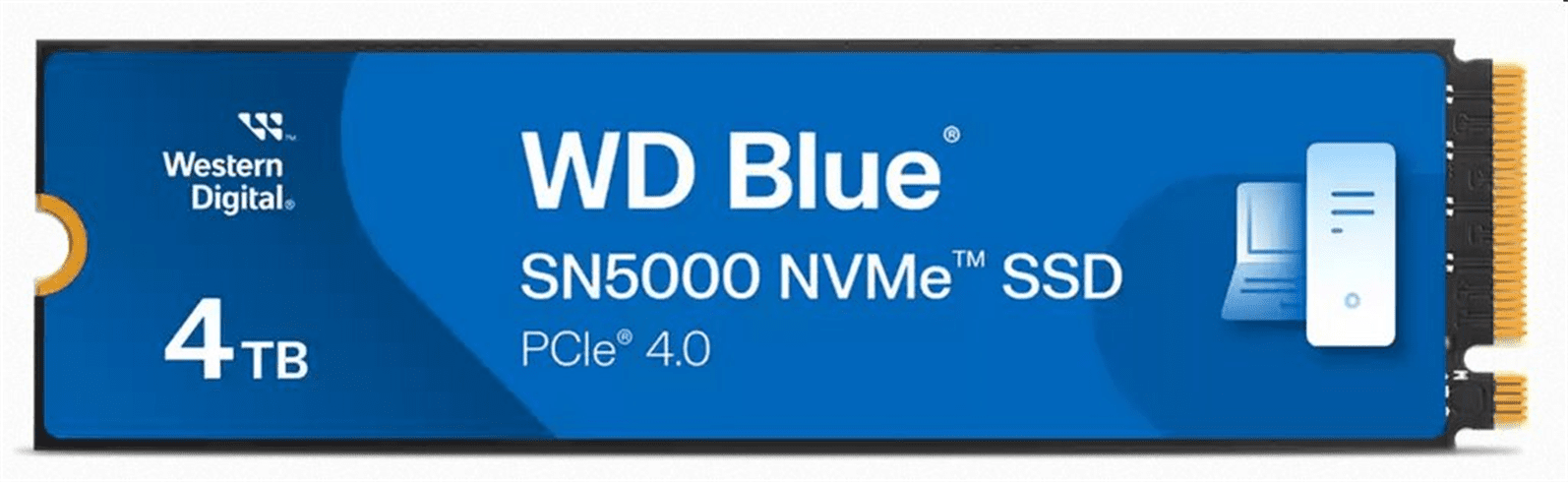 WD Blue SN5000 SSD 4TB M.2 NVMe Gen4 55005000 MBps WDS400T4B0E