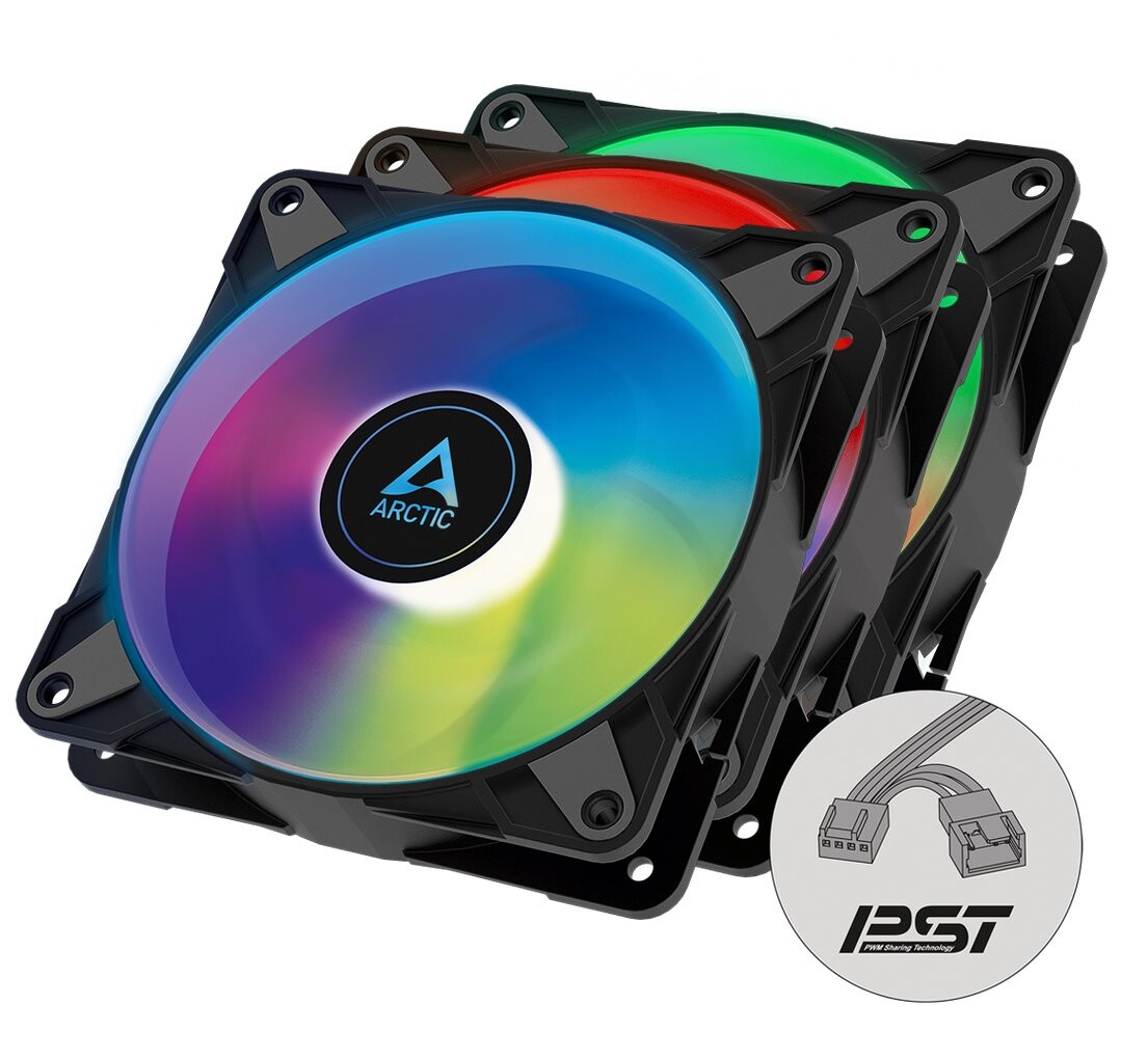 Arctic ventilátor P12 PWM PST A-RGB 3k balenie ACFAN00232A