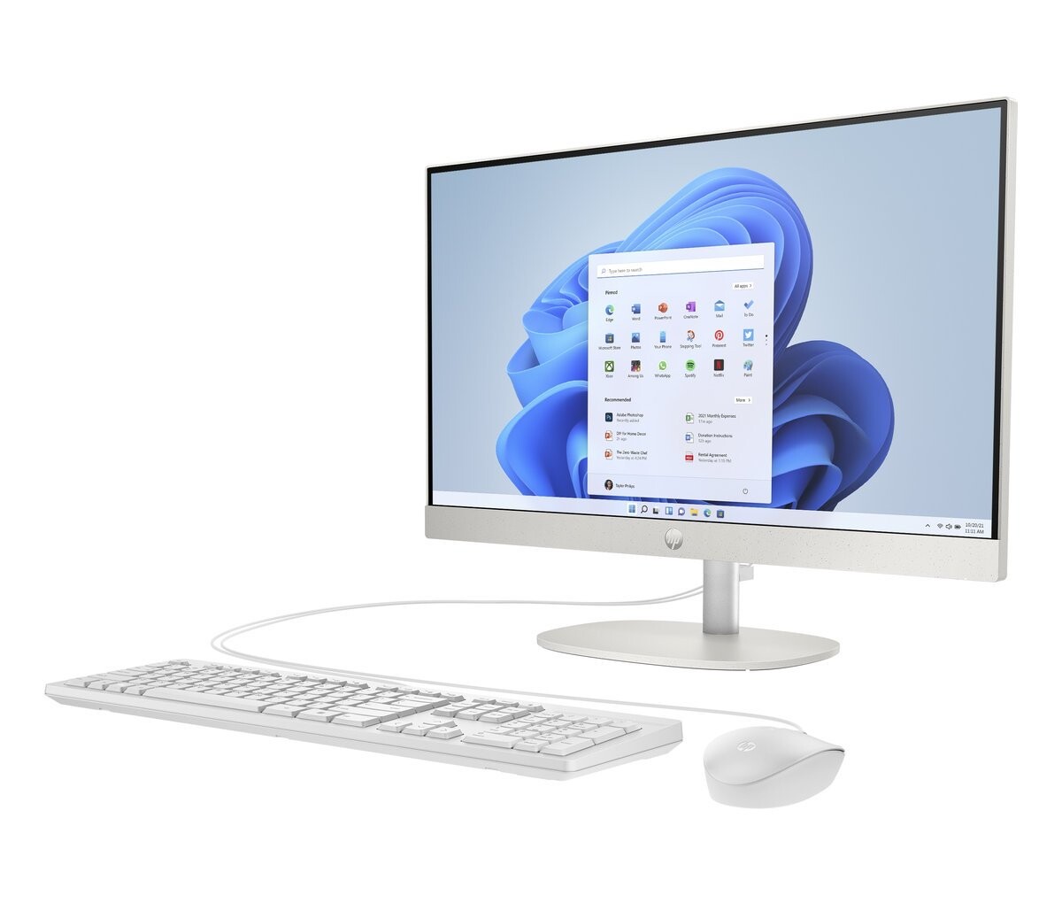 HP 24-cr0003nc AiO, i5-1335U, 23.8 1920x1080IPS, UMA, 16GB, SSD 1TB, W11H, 2-2-0, White, WiFi+BT 8E4M7EA#BCM