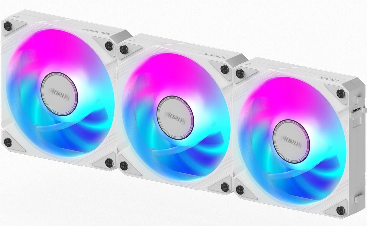 Gigabyte AORUS EZ CHAIN FAN 120 ICE, ARGB, white, 3-Pack GP-ECFAN1203 ICE 