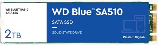 WD Blue SA510 SSD 2TB M.2 SATA WDS200T3B0B