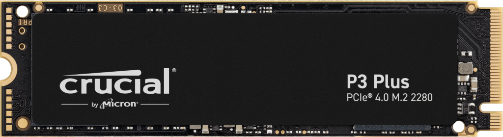 Crucial SSD P3 Plus 1TB M.2 NVMe Gen4 50003600 MBps CT1000P3PSSD8