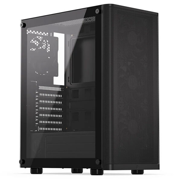 ENDORFY case Ventum 200 Air 4x120mm PWM fan  2xUSB  tvrdené sklo  čierna EY2A002