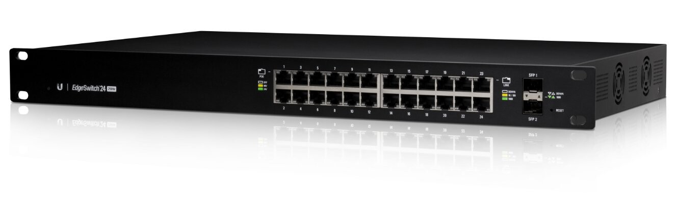 Ubiquiti EdgeMAX switch ES24-250W   24x1000Mbps + 2xSFP   PoEPoE+PoE24V ES-24-250W