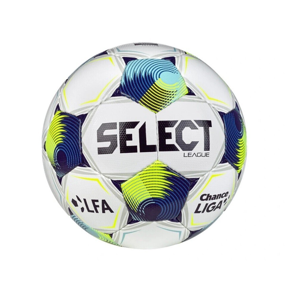 Futbalová lopta SELECT FB League SK Chance Liga 2025-26 5 bielo-modrá