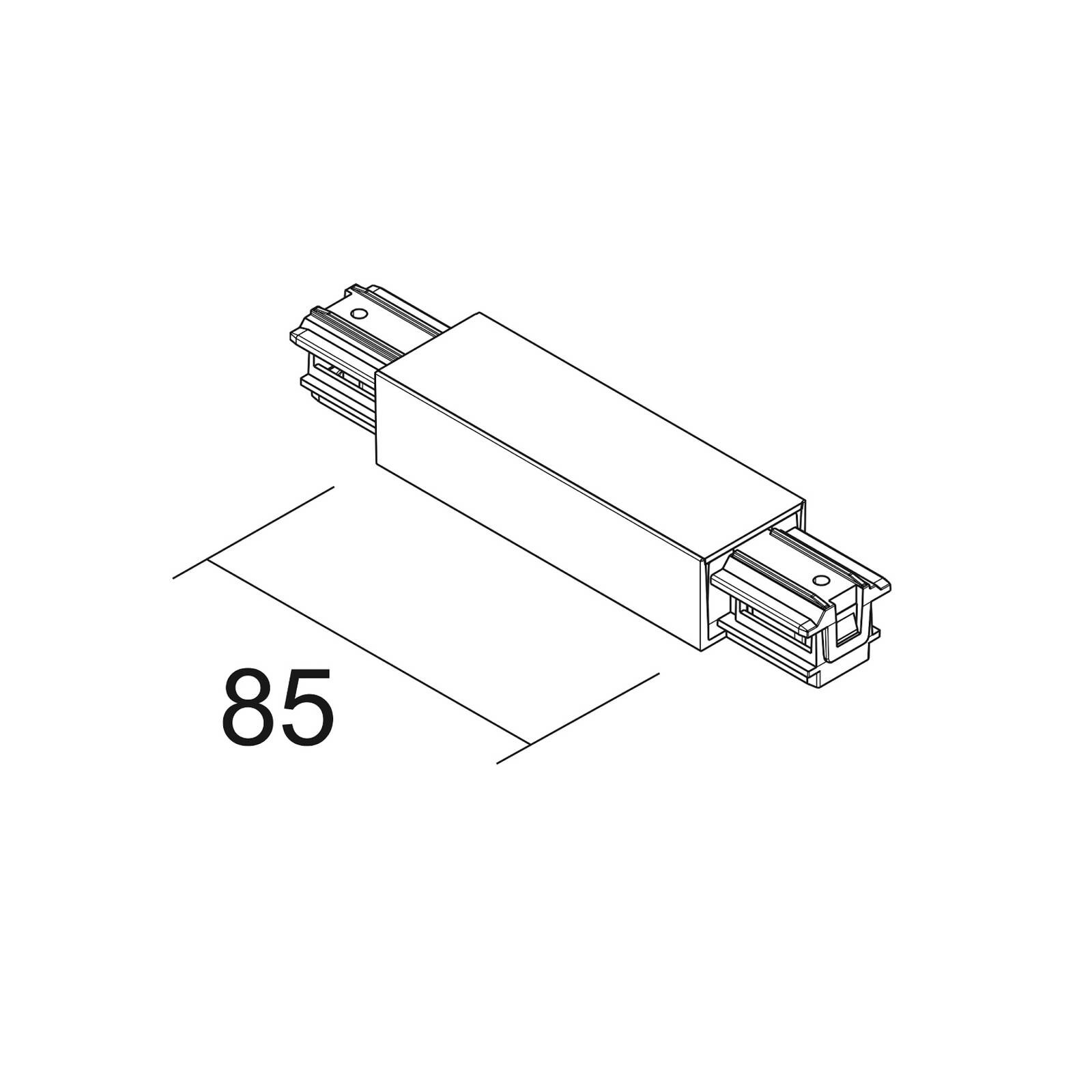 Ivela Stredový napájací zdroj SQUARE 48 V, biely, plast