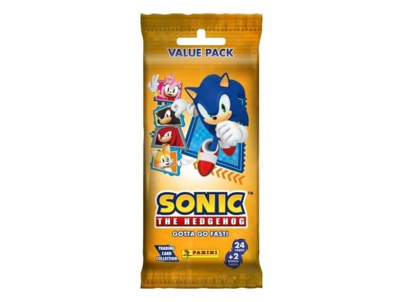 Panini Zberateľské karty Sonic the Hedgehog Gotta Go Fast! Fat pack - balíček - 26 karet