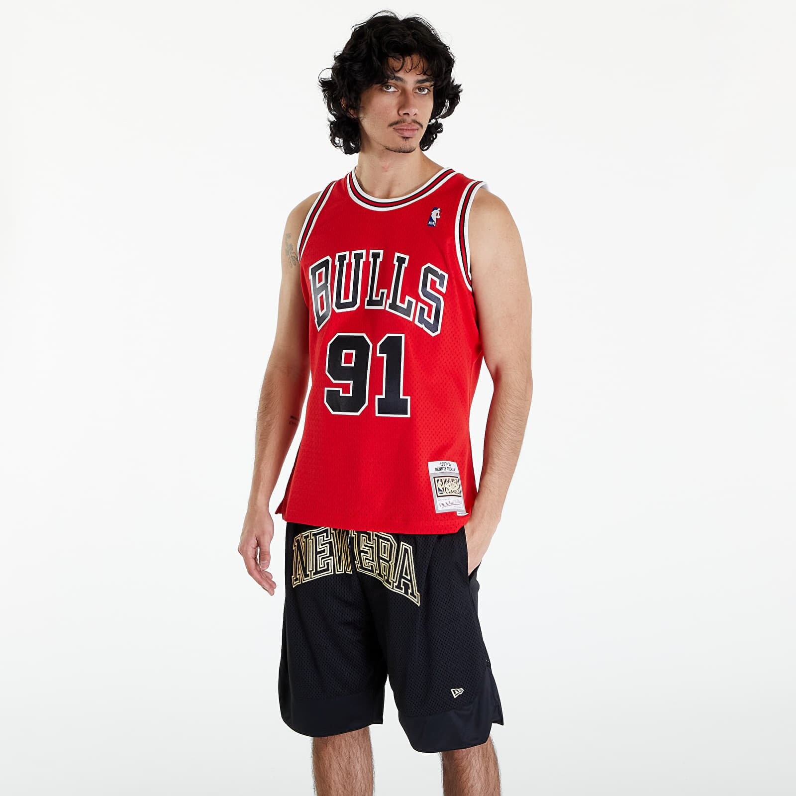 Tielko Mitchell & Ness NBA Swingman Jersey Chicago Bulls Dennis Rodman 91 Red XL