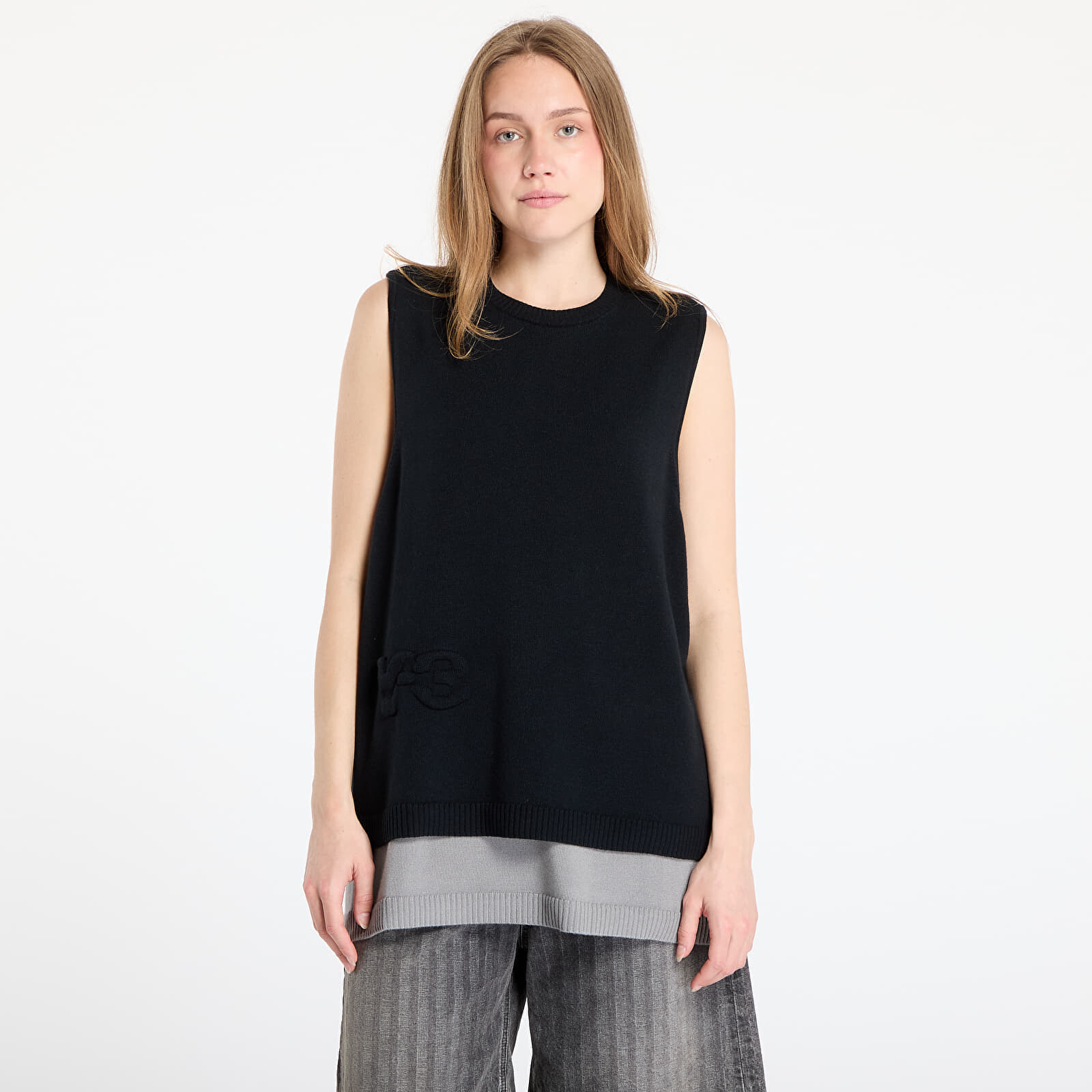 Vesta Y-3 Logo Knit Vest UNISEX Black XL