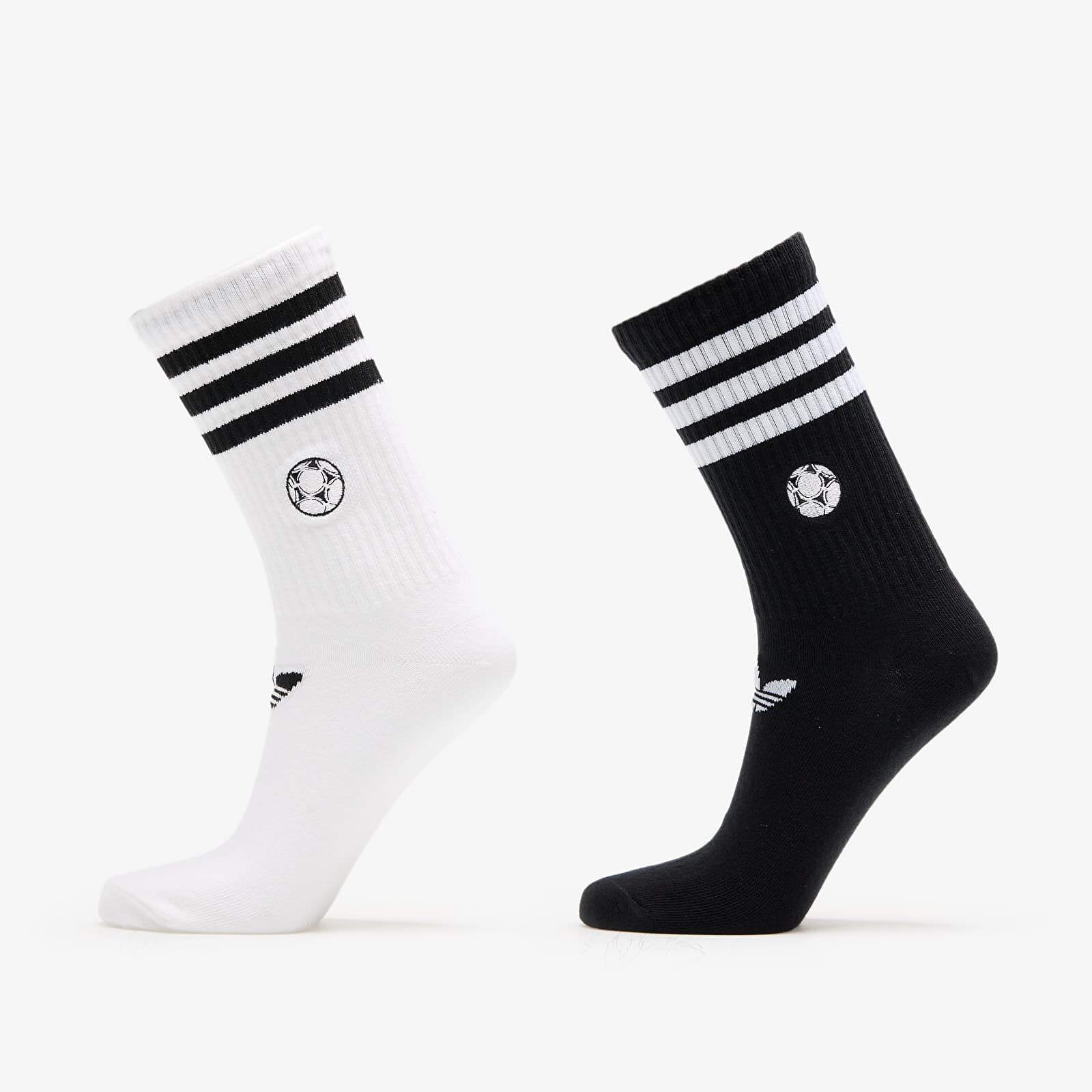 adidas Football Crew Socks 2-Pack White/ Black M