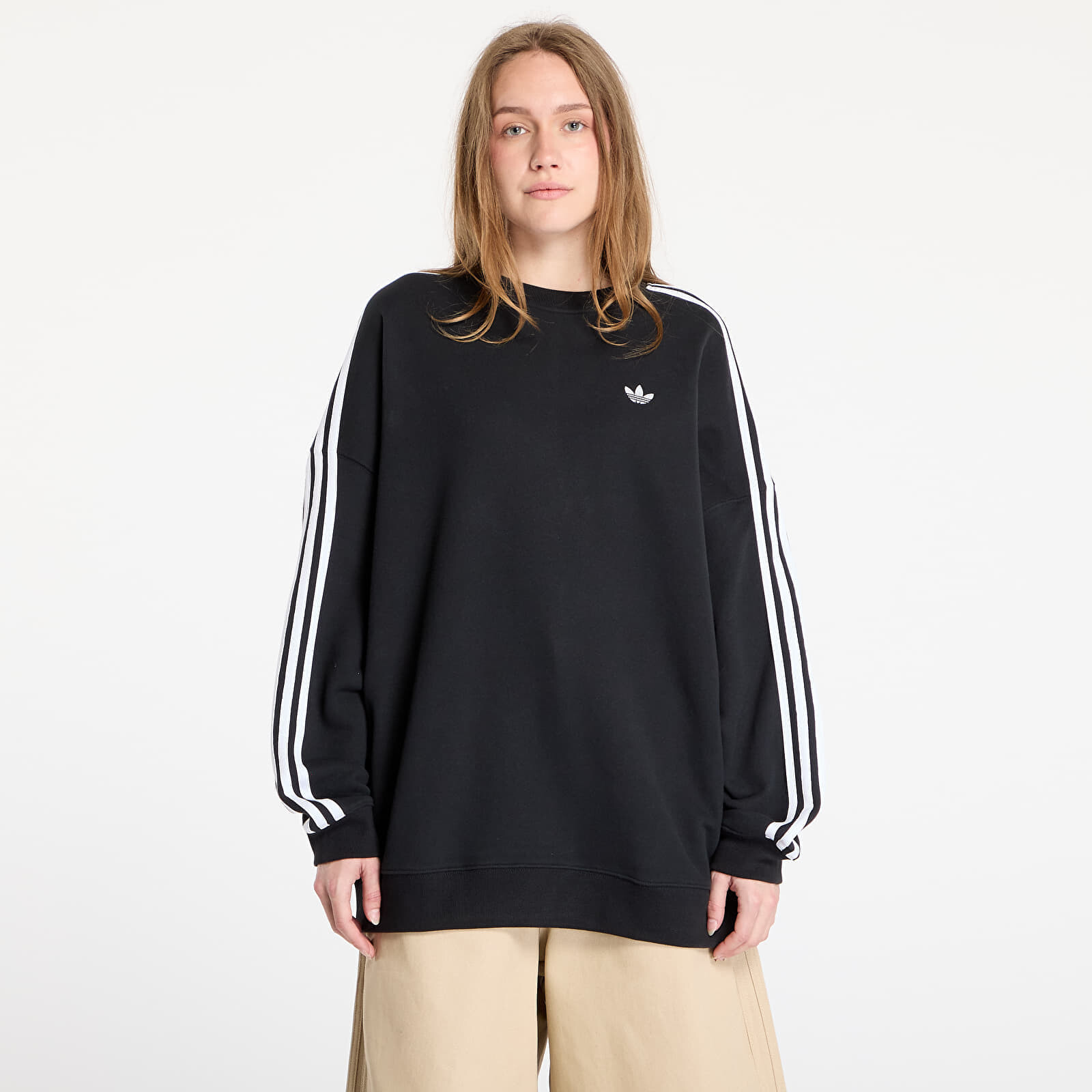 Mikina adidas Adicolor 3-Stripes Adilenium Sweatshirt Black/ Black XXS