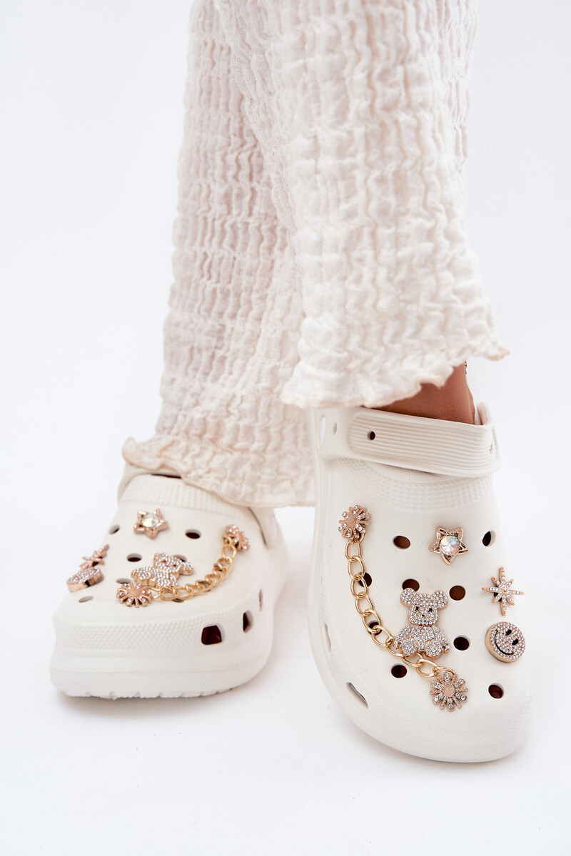 Boto Dámske Penové Sandále S Klipsami Biele Linaviela