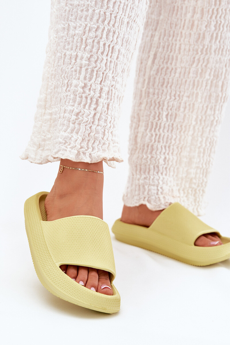 Boto Dámske Ľahké Penové Papuče Na Hrubej Podošve Limetková Querceria