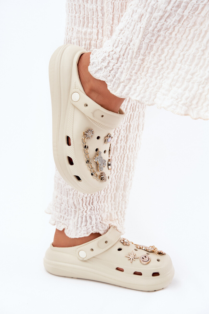 Boto Dámske Pěnové Papuče S Príslušenstvom Béžové Linaviela