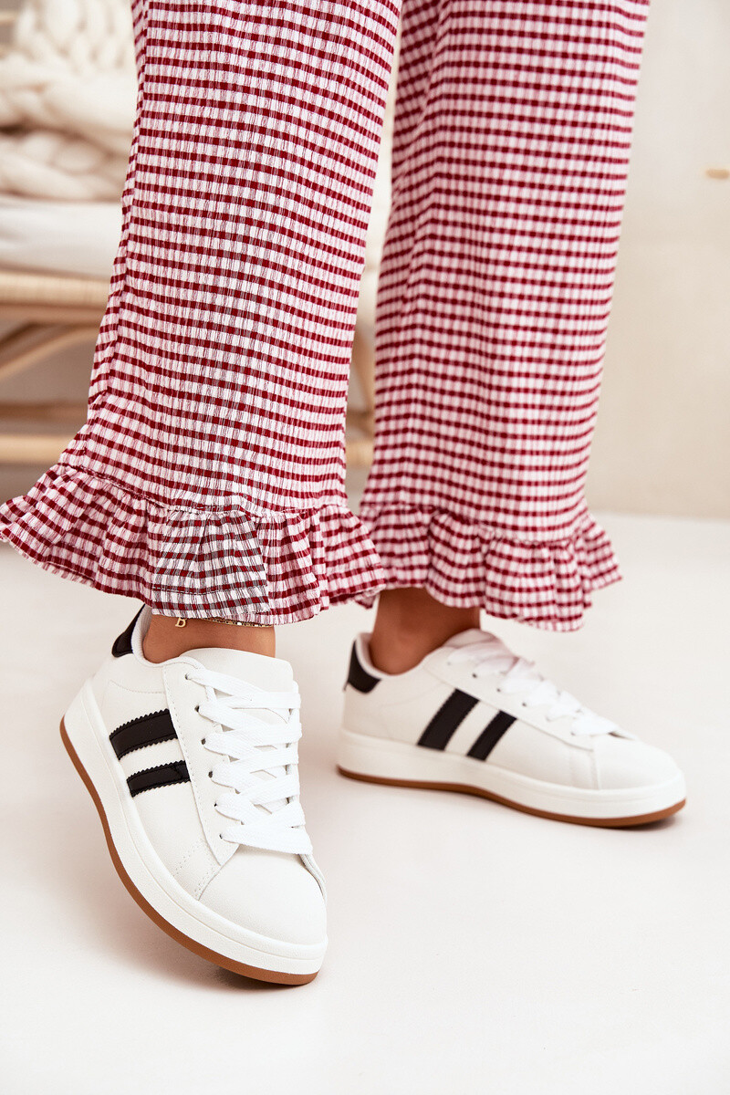 Boto Dámske Športové Sneakersy Z Eko Kože Biele Ravina