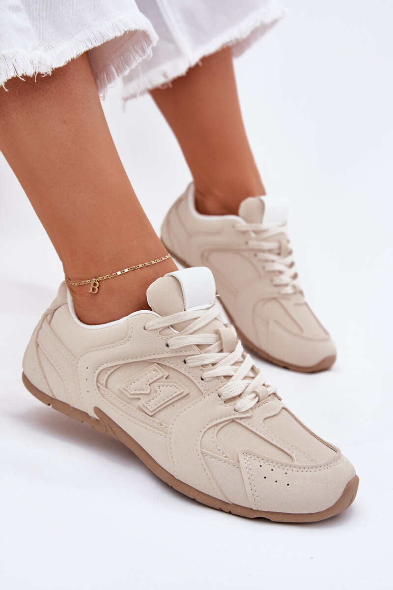 Boto Dámske Športové Topánky Z Eko Semišu Béžové Dorella