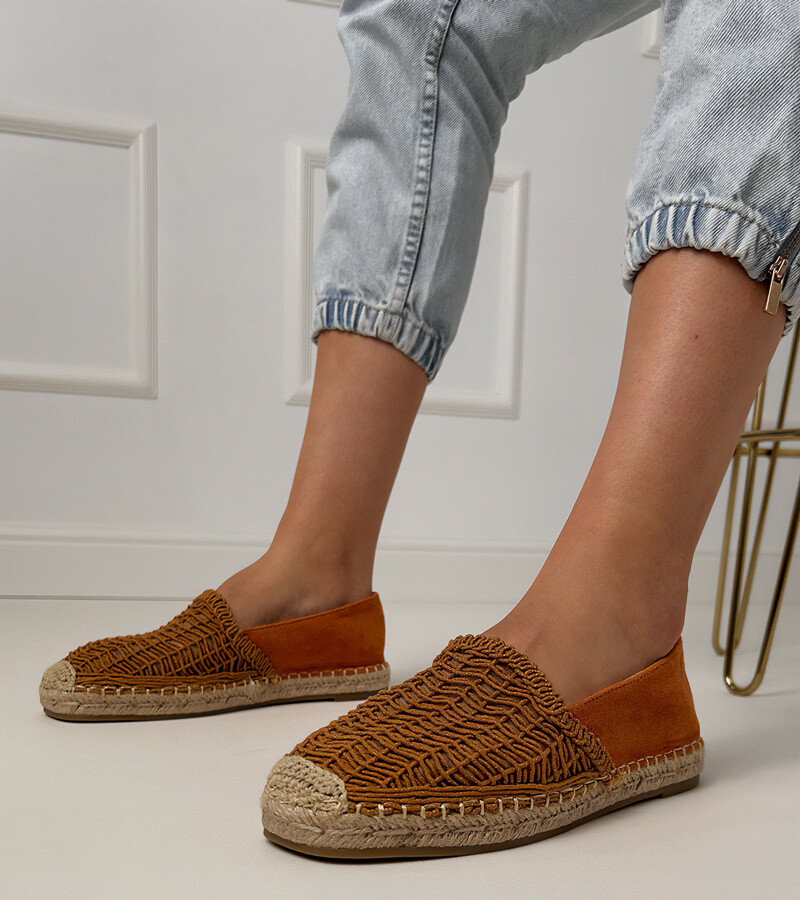 D/CEO Brown lace platform espadrilles Plevis
