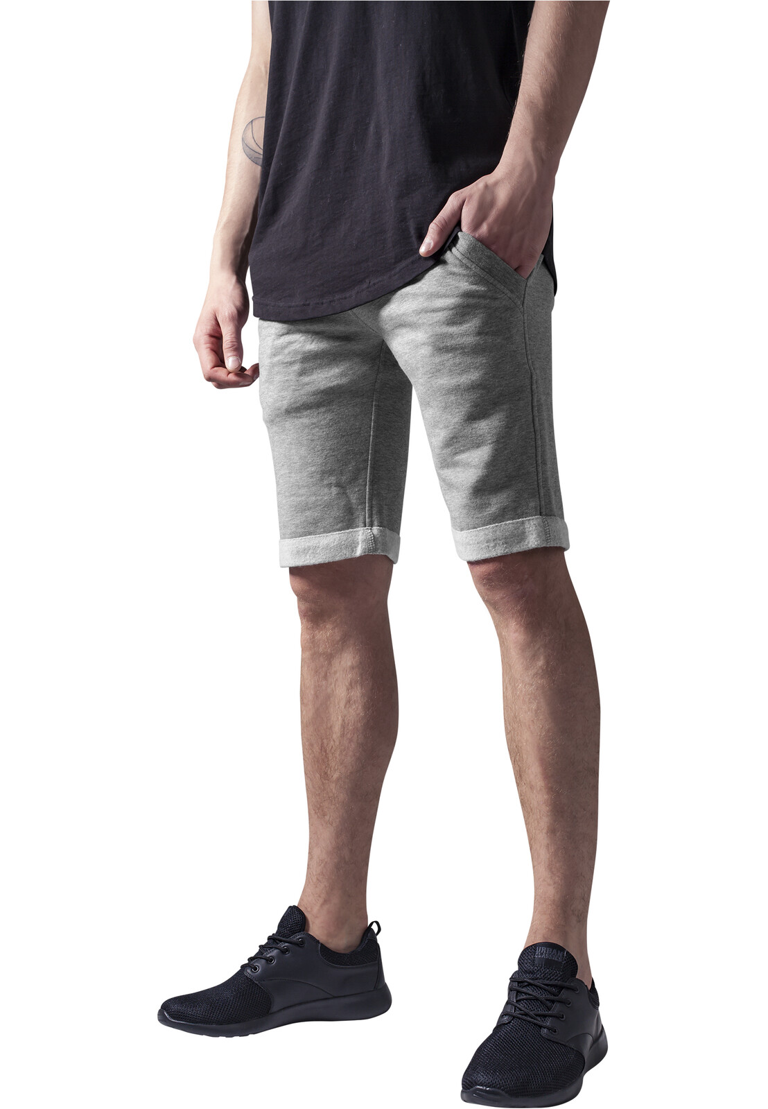 Bright Turnup Shorts Grey