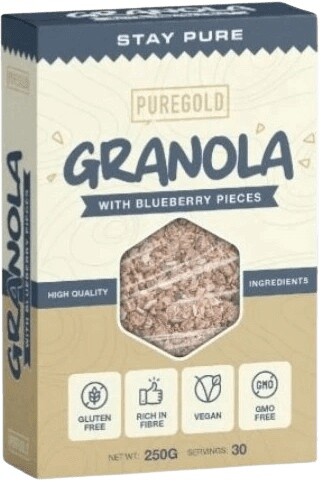 Puregold granola 250 g - čučoriedka