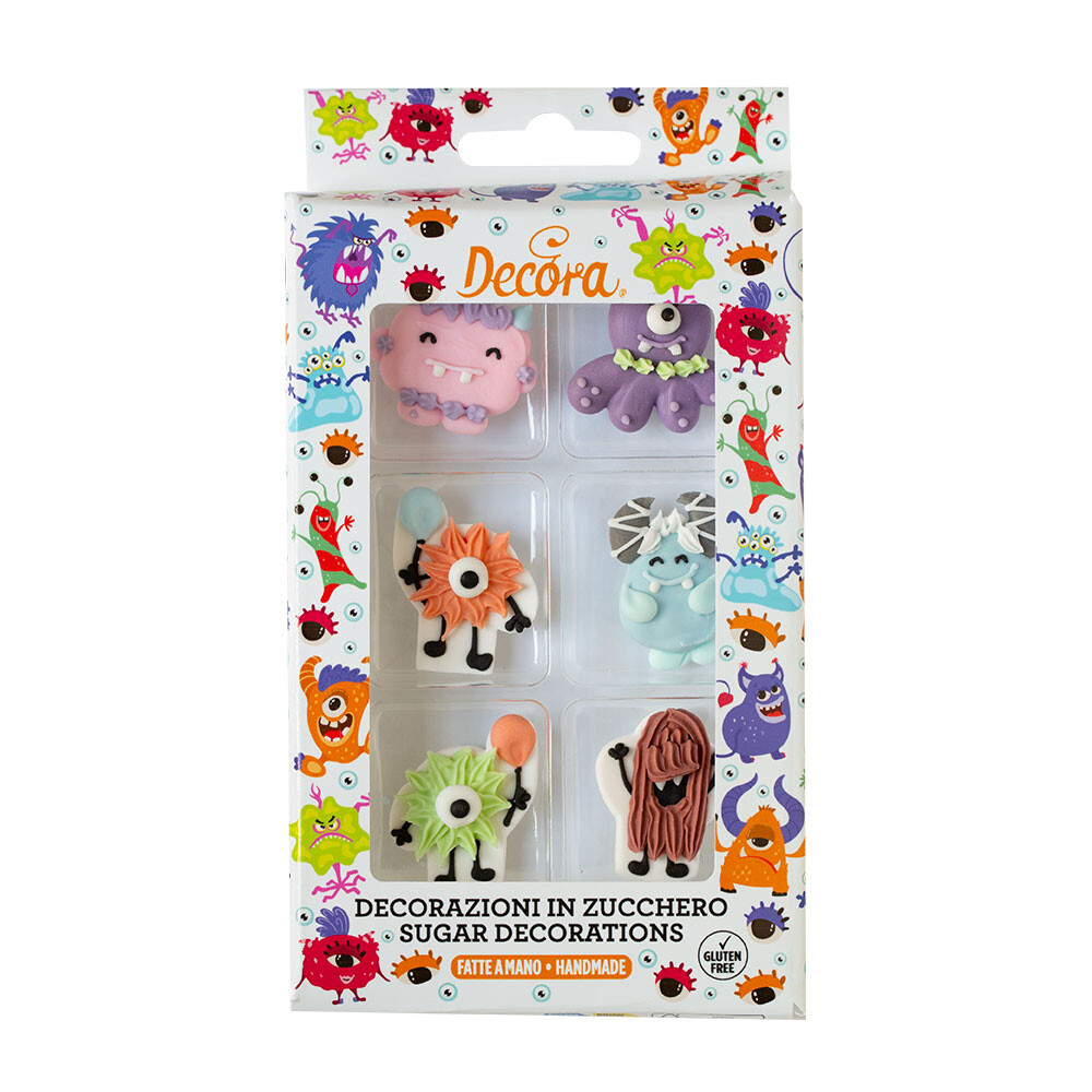 Decora Cukrová dekorácia - Príšerky 6 ks