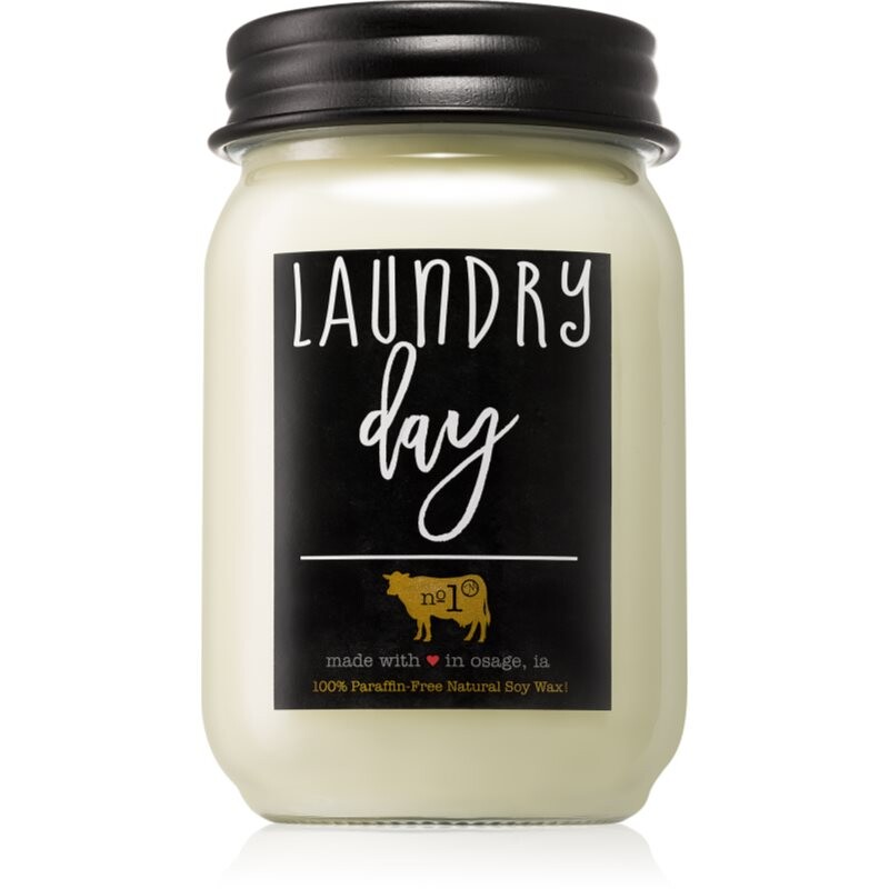 Milkhouse Candle Co. Farmhouse Laundry Day vonná sviečka Mason Jar 368 g