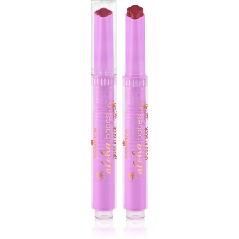 essence aloha, babes! krémový lesk na pery v tyčinke odtieň 01 Sunny Bliss, Flower Kiss 1.6 g