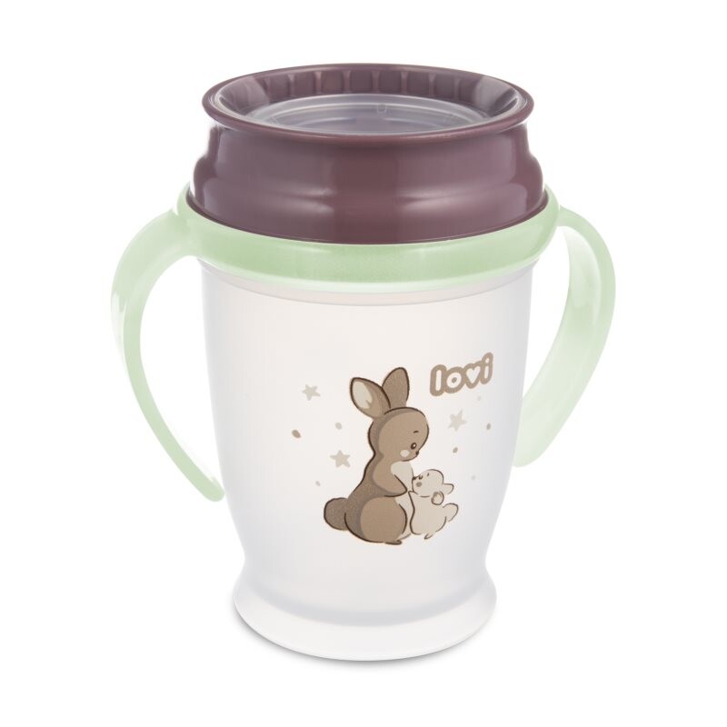 LOVI NIGHT&DAY Cup 360° hrnček Rabbit 250 ml