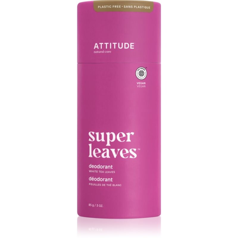 Attitude Super Leaves prírodný tuhý dezodorant bez hliníka White tea leaves 85 g