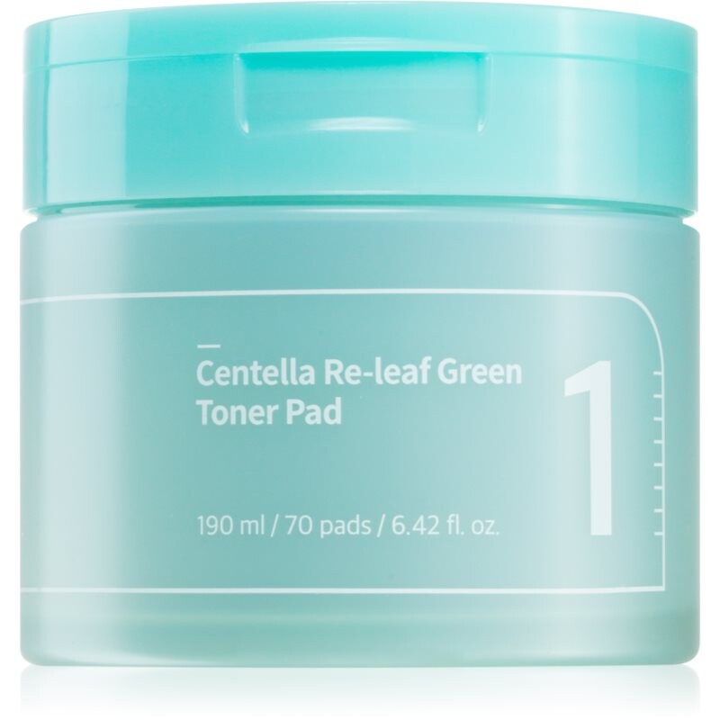 Numbuzin No. 1 Centella Re-Leaf Green Toner Pad tonizačné vankúšiky na upokojenie pleti 70 ks