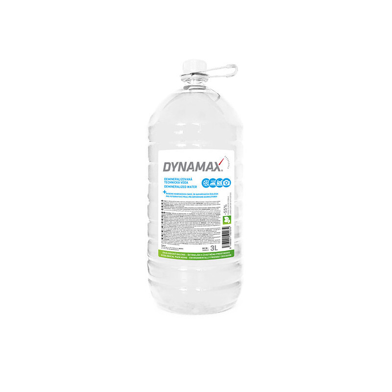 DYNAMAX DEMINERALIZOVANÁ TECHNICKÁ VODA 3 L PET