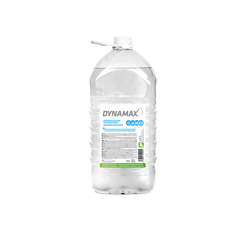 DYNAMAX DEMINERALIZOVANÁ TECHNICKÁ VODA 5 L PET
