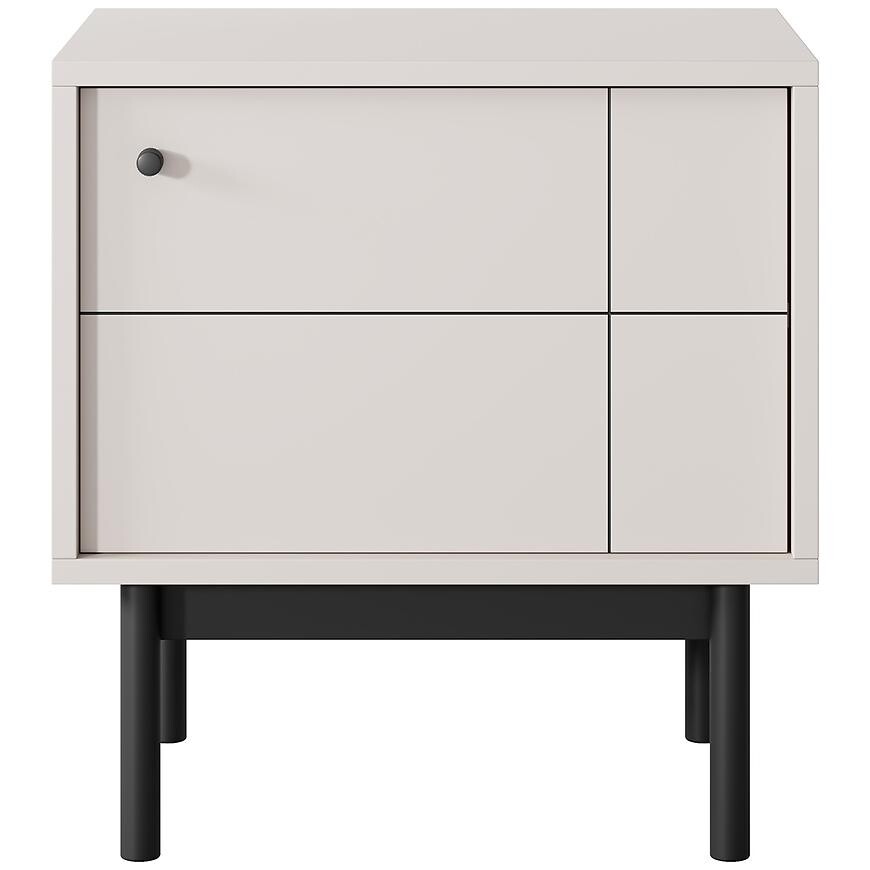 Nočný stolík Japandi S54 kašmír