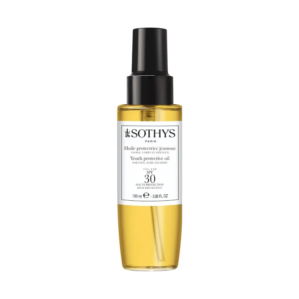 SOTHYS Paris Opaľovací olej na tvár, telo a vlasy SPF 30 (Youth Protective Oil) 100 ml