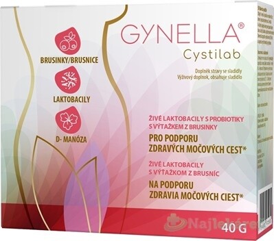 GYNELLA Cystilab dvojdielne vrecká 10x4g (40g)