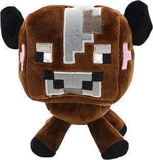 Plush Minecraft Krava hnedá 23 cm