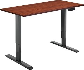 AlzaErgo Table ET1 NewGen čierny + doska TTE-12 120 × 80 cm lamino gaštan