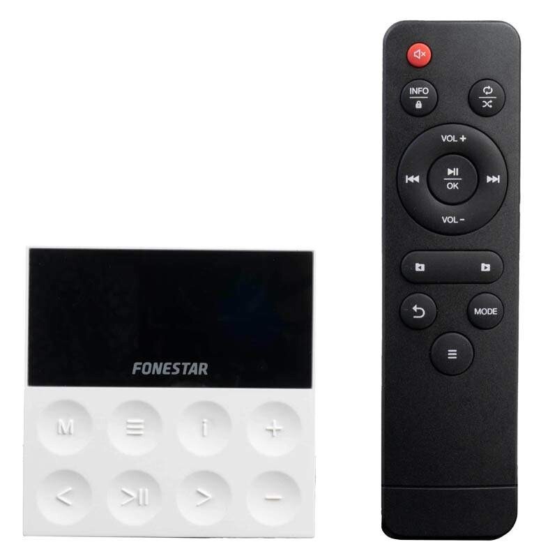 FONESTAR KS-AMP, Nástenný stereo prehrávač so zosilňovačom, 2x 25W, USB/MP3, BlueTooth