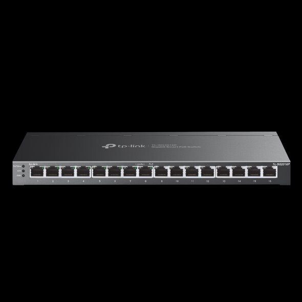 tp-link SG2016P, 16portový gigabitový inteligentní switch JetStream s 8 porty PoE+ SG2016P