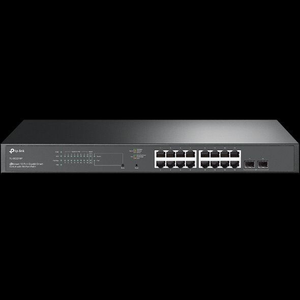 tp-link SG2218P, 18portový gigabitový inteligentní switch JetStream s 16 porty PoE+ SG2218P
