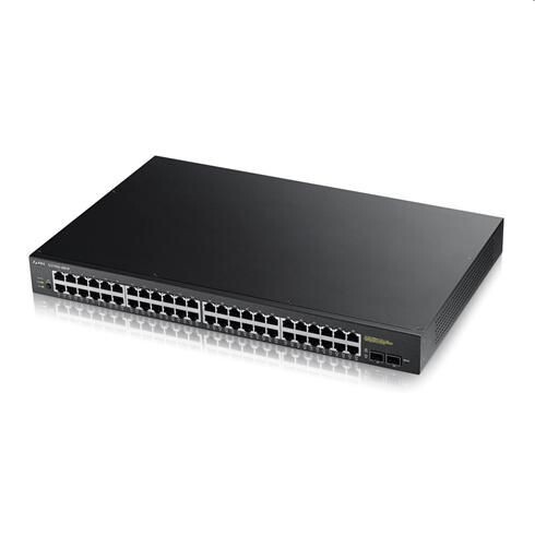 Zyxel GS1900-48HP v2, 48-port GbE L2 Smart Switch, 170 Watt rackmount GS190048HPV2-EU0101F