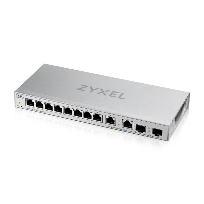 Zyxel XGS1210-12 v2, 12-Port Gigabit webmanaged Switch with 8 port 1G + 2-Port 2.5G + 2-Port SFP+ XGS1210-12-ZZ0102F