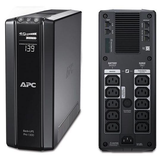APC Back-UPS Pro 1500VA865W Power saving, LCD displej BR1500GI